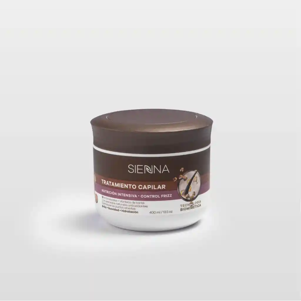 Tratamiento Capilar Nutrición Intensiva Sienna 400 Ml - Control Frizz