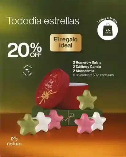 Caja Exclusiva Jabones Tododía Estrellas.