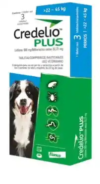 Credelio Plus Perro 22-45 Kg 3 Tab