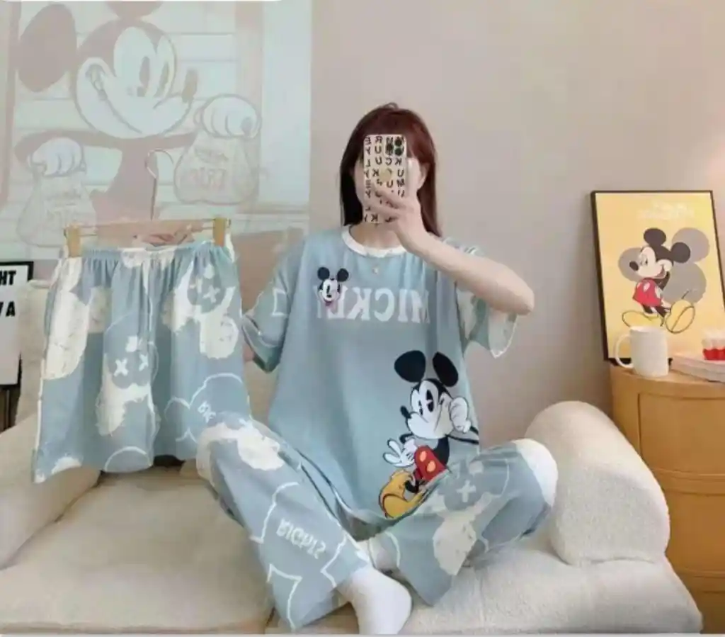 Pijama Mickie – De 3 Piezas | Mickie Homewear