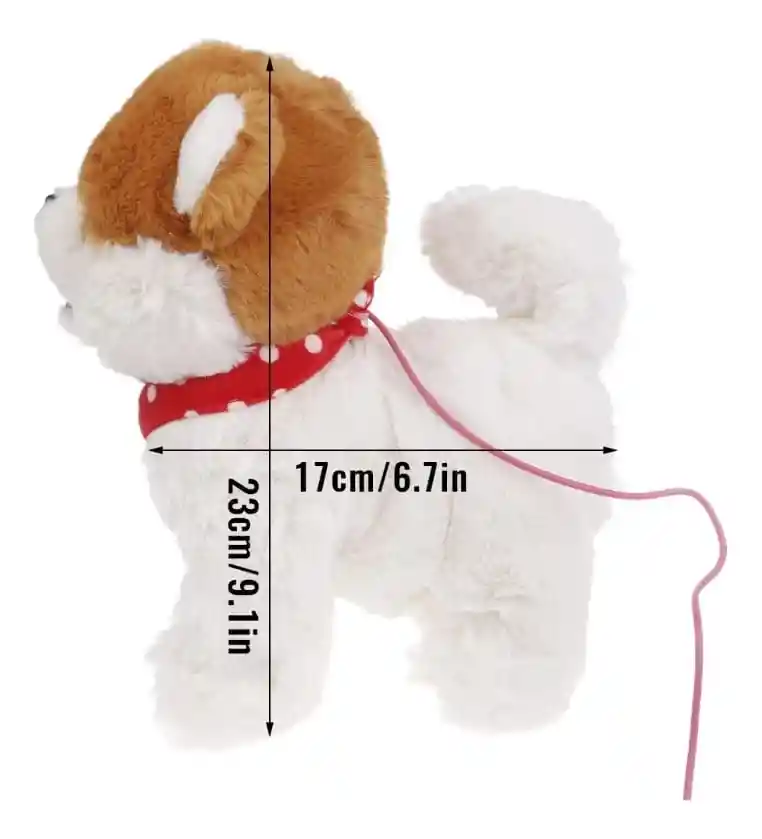 Juguete Eléctrico Para Niños Perro Perrito Para Pasear Ladra Y Camina