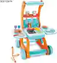Carrito De Mercado De Juguete Niños Transformable 2 En 1 Multicolor