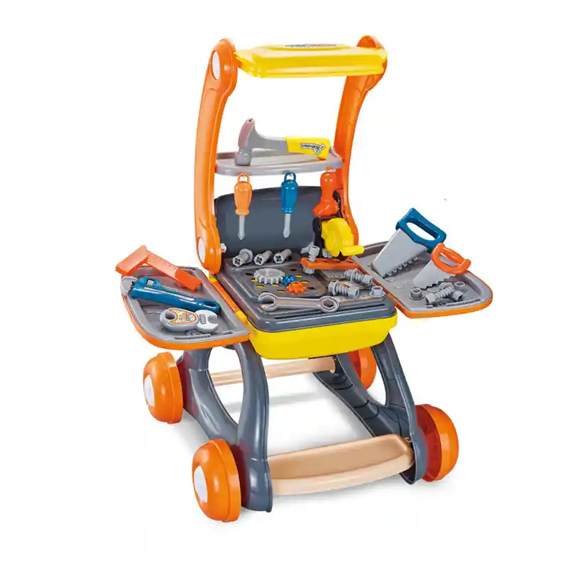 Carrito De Herramientas Niños Transformable 2 En 1 Multicolo
