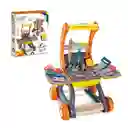 Carrito De Herramientas Niños Transformable 2 En 1 Multicolo