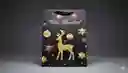 Bolsa De Regalo Navideña 40x30 Cm – Cartulina Negra Con Motivos Festivos Surtidos