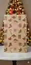Bolsa De Regalo Navideña 41x25 Cm – Kraft Con Diferentes Motivos Festivos
