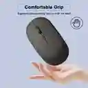 Mouse Inalámbrico Conexión Bluetooth Recargable Usb Negro
