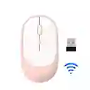 Mouse Inalámbrico Conexión Bluetooth Recargable Usb Rosado