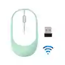 Mouse Inalámbrico Conexión Bluetooth Recargable Usb Menta
