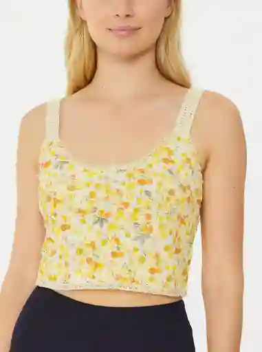 Top Tejido En Ojalillo Talla Unica