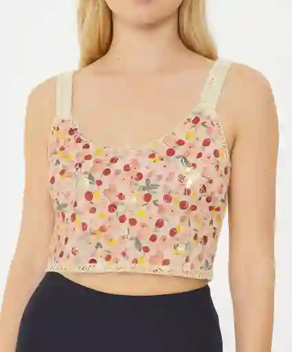 Top Tejido En Ojalillo Talla Unica