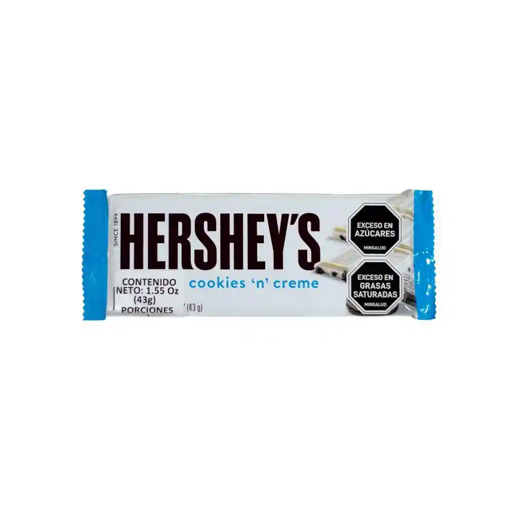 Chocolatina Hershey's Cookies 'n' Creme 43g