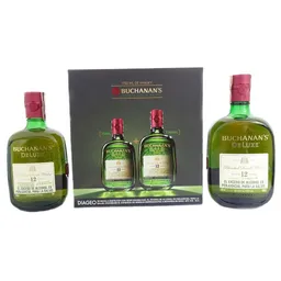 Buchanan’s Whisky 12 Años Gift Pack De 1 L + 750 Ml