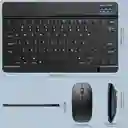 Combo Teclado + Mouse Inalámbrico Bluetooth Recargable Negro