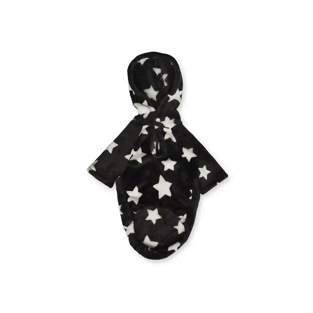 Hoodie L Negro Estrellas Blancas