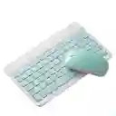 Combo Teclado + Mouse Inalámbrico Bluetooth Recargable Menta