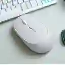 Combo Teclado Mas Mouse Inalámbrico Bluetooth Recargable Blanco