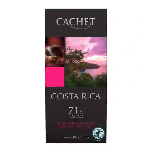 Cachet Chocolate Belga Costa Rica 71% Cacao, Origen Premium, Intenso & Aromático 100 g
