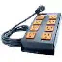 Multitoma Metálica 8 Salidas De 5 Metros