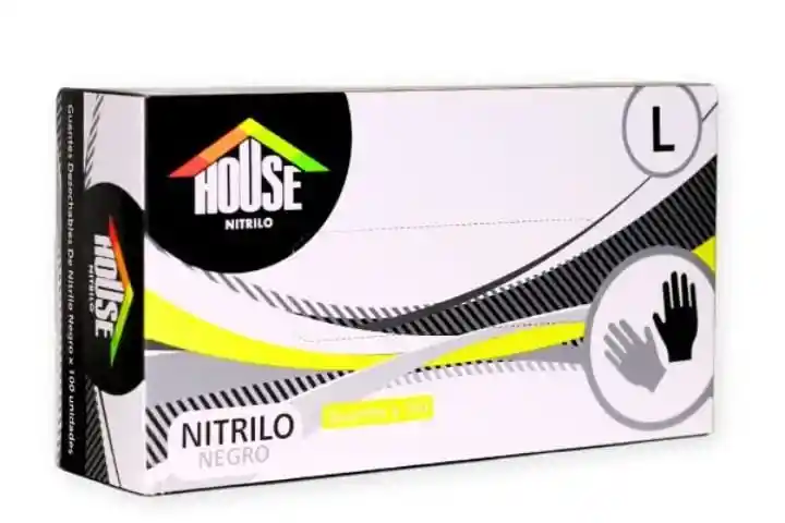 Guantes De Nitrilo House X 100 Und