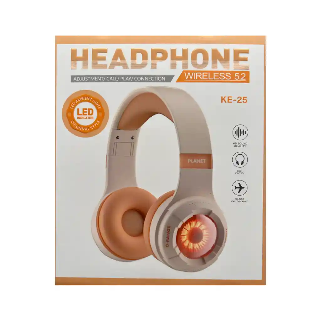Diadema Bluetooth Keeka Ke-25 (beige)