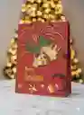 Bolsa De Regalo Navideña 32x26 Cm – Cartulina Roja Con Detalles Dorados Y Varios Diseños