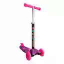 Patineta Monopatin Scooter Luces En Las Ruedas Fucsia
