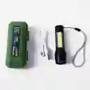 Linterna Mini Led Recargable Luz Zoom Largo Alcance