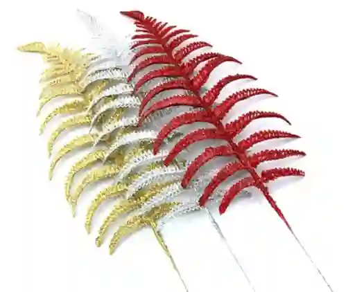 Hermosas Hojas Navideñas Luxury Brillante Navideñas