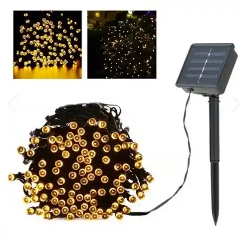 Luces Led Guirnalda Solar 200 Color Cálido Solar