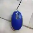 Mouse Con Cable De Color Azul Oscuro Optico
