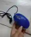Mouse Con Cable De Color Azul Oscuro Optico