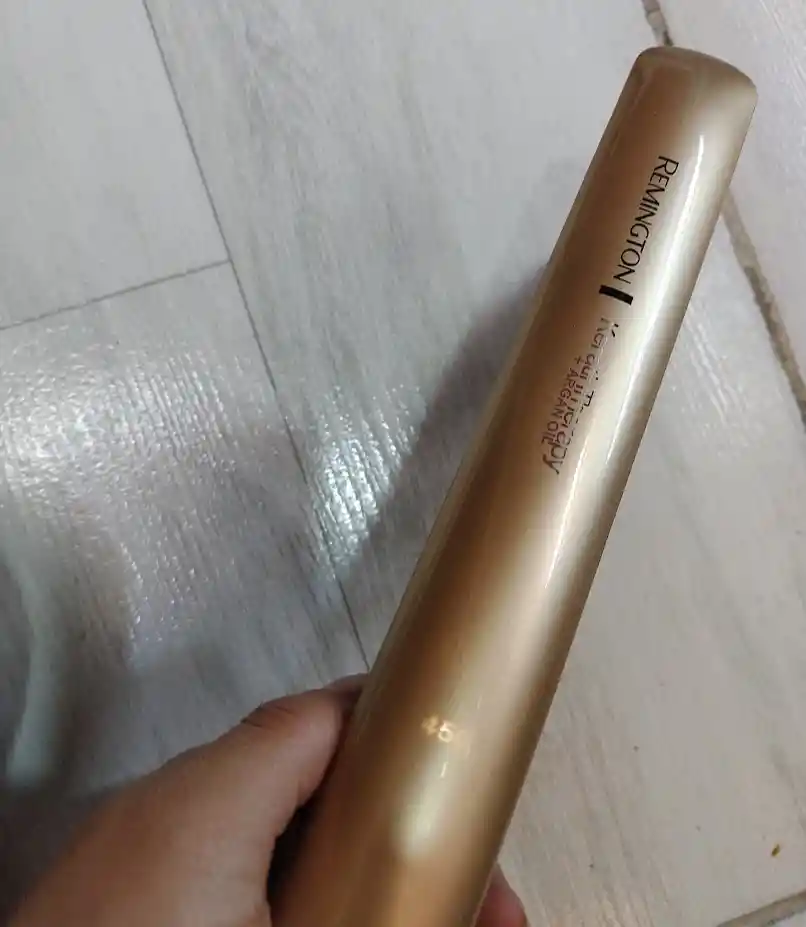 Plancha Para Cabello Remington Keratin Therapy + Argan Oil Color Rosa Bronce