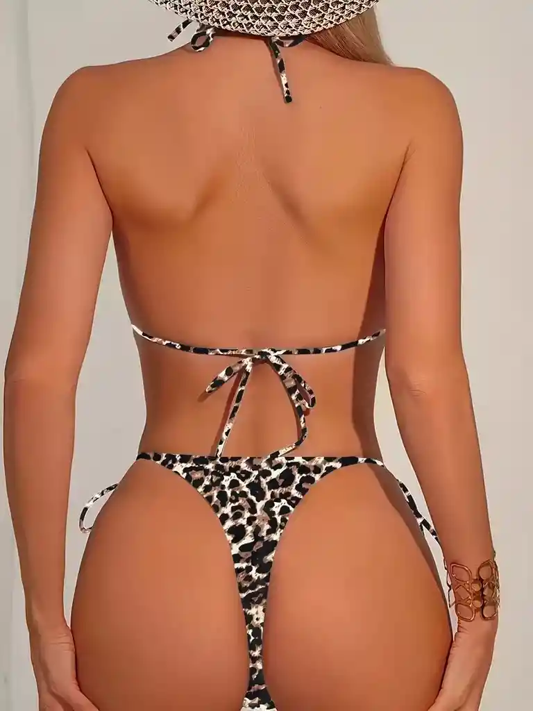 Conjunto De Bikini De Mujer Con Top , Talla S #6