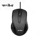 Mouse Con Cable Negro Weibo Ergonomico Alambrico M-32