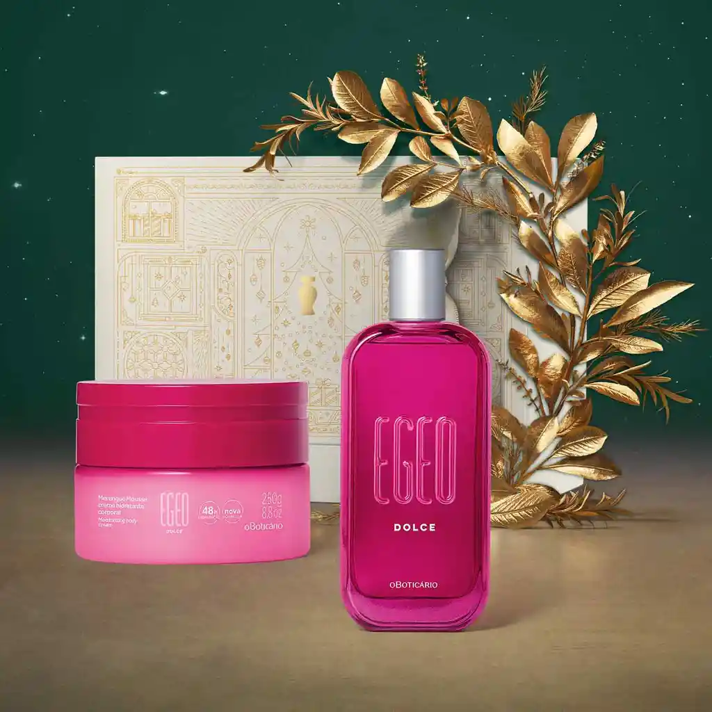 O Boticario - Kit De Regalo Navidad Mujer Egeo Dolce (perfume Femenino + Crema Hidratante Corporal)
