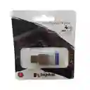 Memoria Usb Kingston 4 Gb Kyson Plateada Con Azul