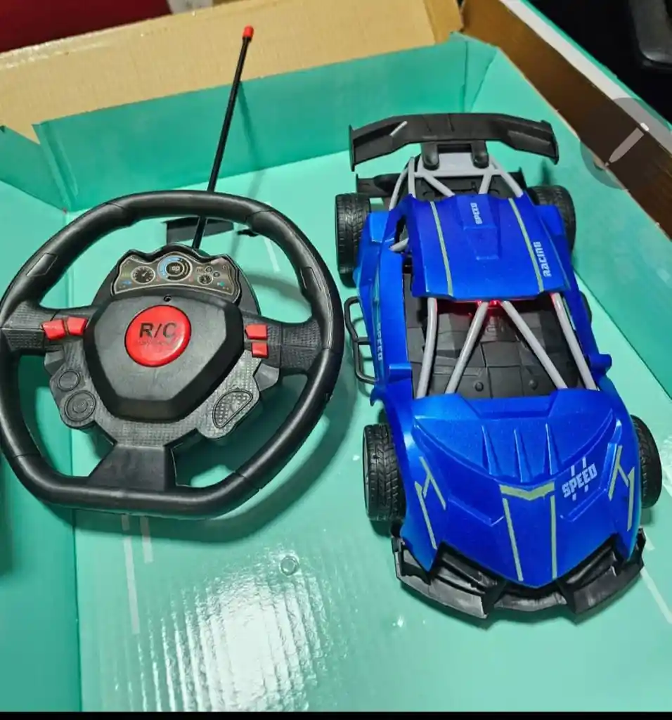 Carro De Juguete Control Remoto Color Azul Speed Racing