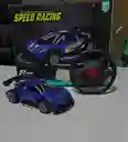 Carro De Juguete Control Remoto Color Azul Speed Racing