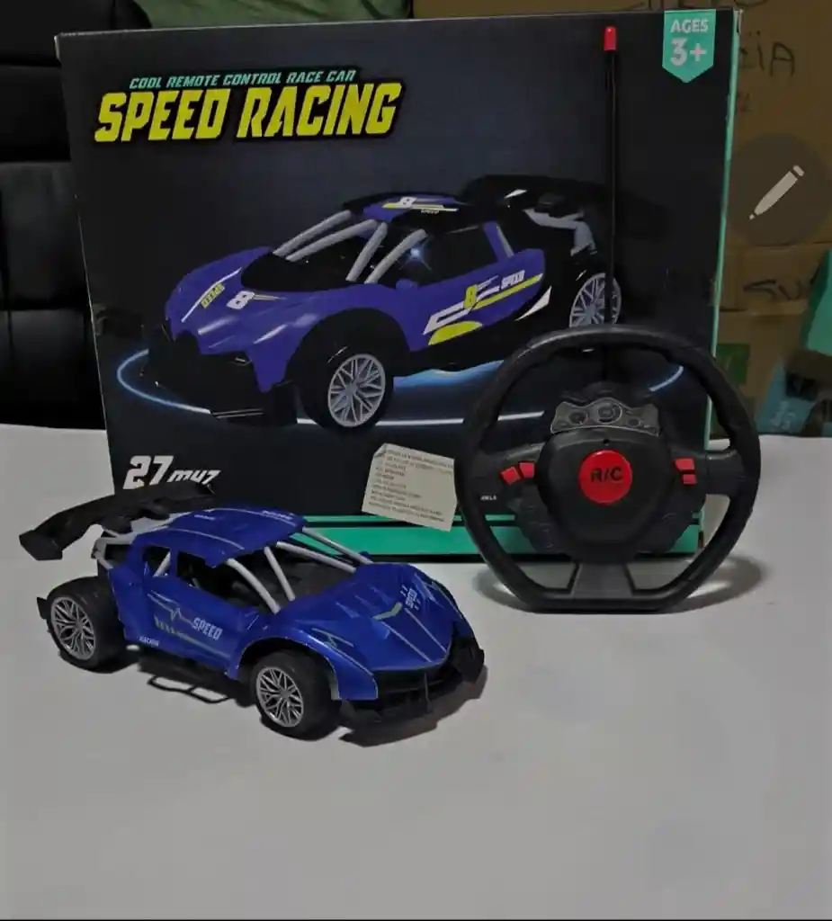 Carro De Juguete Control Remoto Color Azul Speed Racing