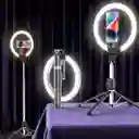 230cm, Tripode Y Palo De Selfie Con Aro De Luz + Control Bluetooth