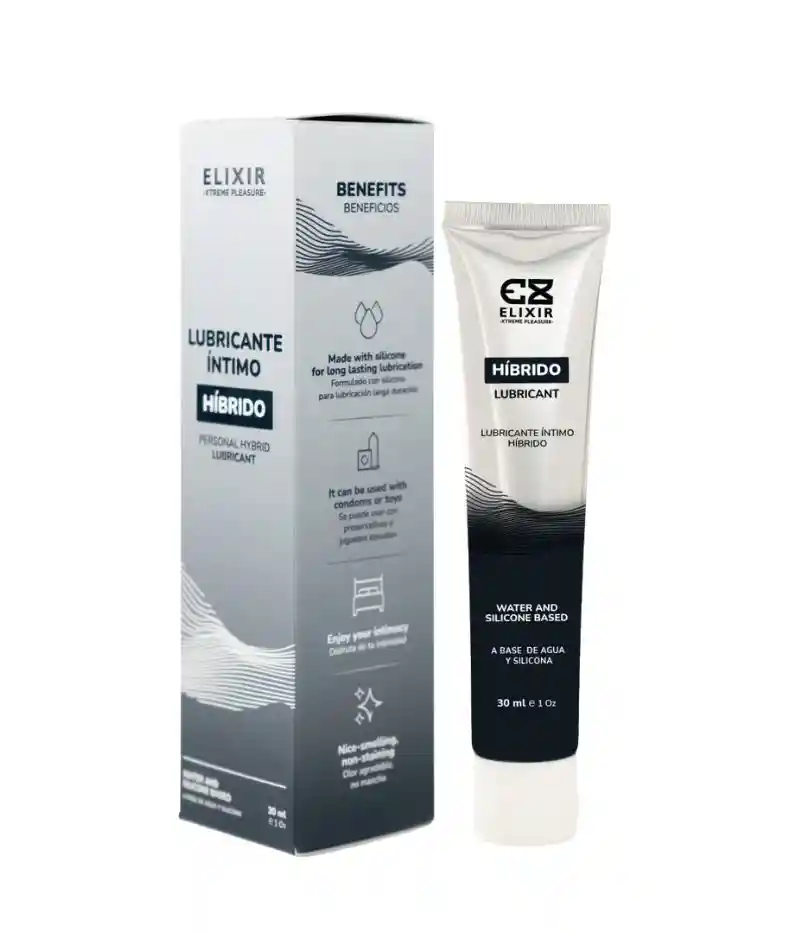 Lubricante Intimo Hibrido De Agua Y Silicona 30ml - Elixir