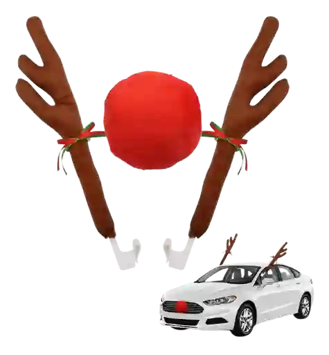 Cachitos Nariz Reno Navidad Disfraz Carro Cuernos Cachos