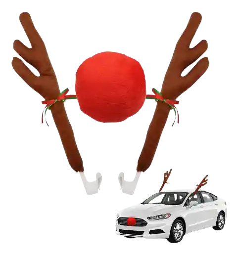 Cachitos Nariz Reno Navidad Disfraz Carro Cuernos Cachos