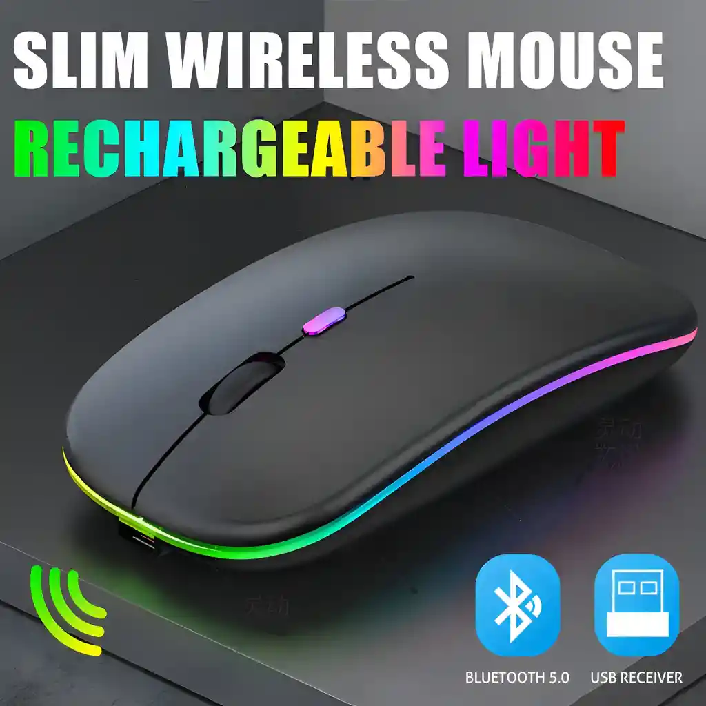 Mouse Gamer De Juego Inalámbrico Recargable Mouse Recargable