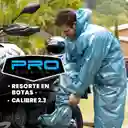 Impermeable Moto Metalizado Lluvia Cal 2.3 Portable 3 Piezas