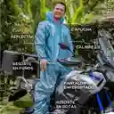 Impermeable Moto Metalizado Lluvia Cal 2.3 Portable 3 Piezas