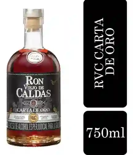 Ron Viejo De Caldas Carta De Oro 8 Años