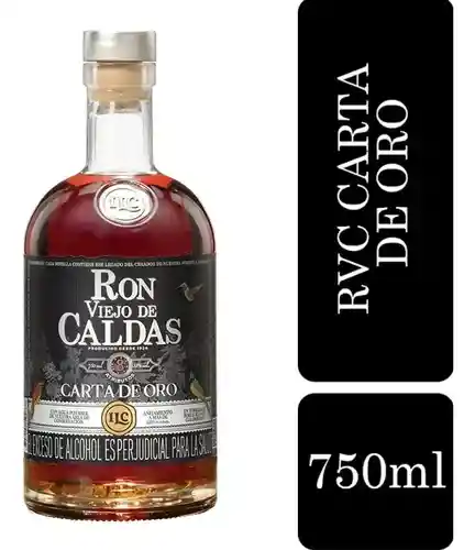 Ron Viejo De Caldas Carta De Oro 8 Años