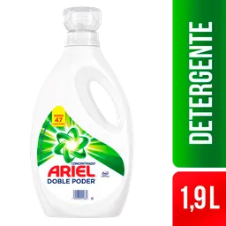 Ariel Detergente Líquido Concentrado Doble Poder 19 Litros